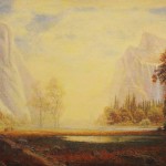 Carol Guidi after Bierstadt Looking Up Yosemite Valley Oil on panel 34x22